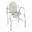 Drive DeVilbiss Deluxe Steel Drop-Arm Commode - Drop Arm Steel Commode, Deluxe - 11125KD-1