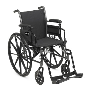 Drive Devilbiss Healthcare, Inc. Cruise III Wheelchair - Cruiser III Standard Wheelchair with Removable Arms and Legs, 18