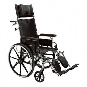 Drive DeVilbiss Healthcare Viper Plus Reclining Wheelchairs - Viper Plus Reclining Wheelchair with Full-Length Arms, 16" W - PLA416RBDFA