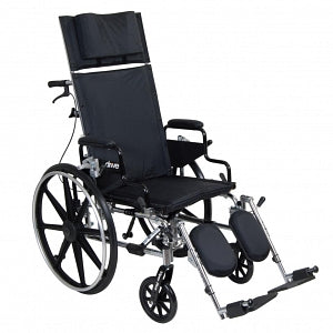 Drive DeVilbiss Healthcare Viper Plus Reclining Wheelchairs - Viper Plus Reclining Wheelchair with Full-Length Arms, 20" W - PLA420RBDFA