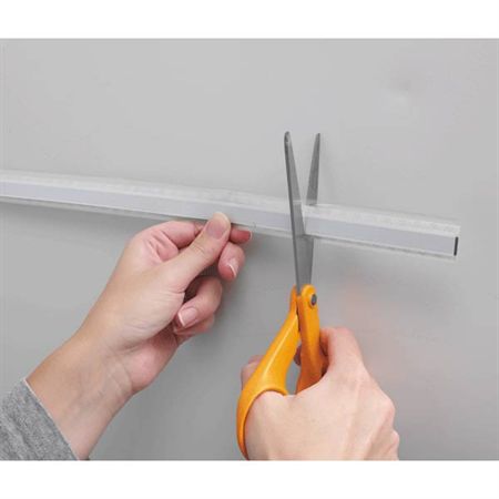 Magnetic Document Clamps with Adhesive Back White - 36"L