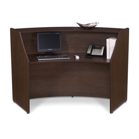 Marque Reception Desk 1-Unit Curved - 72"W x 32"D x 45.5"H