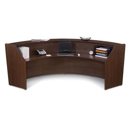 Marque Reception Desk 1-Unit Curved - 72"W x 32"D x 45.5"H
