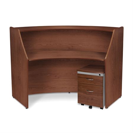 Marque Reception Desk 1-Unit Curved - 72"W x 32"D x 45.5"H