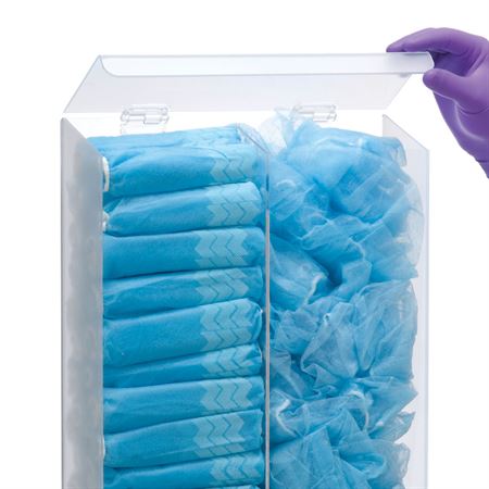 Medical Cap and Shoe Cover Bulk Dispenser Cap & Shoe Cover Bulk Dispenser - 12.375"W x 4.5"D x 20.625"H