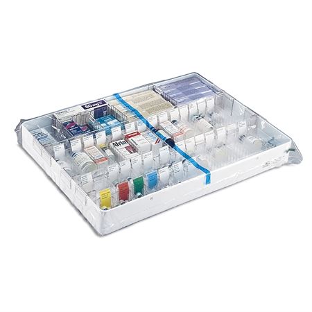 Security Bags for Trays 19.25"x22" - Clear with Red Stripe