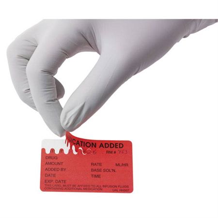 Medication Added Labels STOP Medication Already Added - 1.5"W x 1.5"H