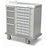 Medication Cassette Cart 2-Tier Cassette with 5" Bins - 16.5"W x 13.5"D x 6"H