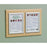 Black Frame Double Frame Messaging Board - 23.625"W x 16"H