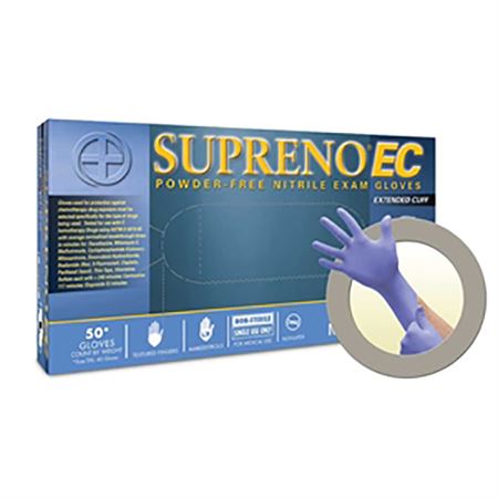 Supreno EC Extended Cuff Nitrile Exam Gloves Large