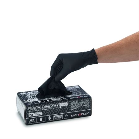 Black Dragon Zero Exam Gloves Large