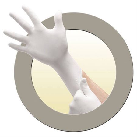 Soft White Nitrile Exam Gloves Extra Large