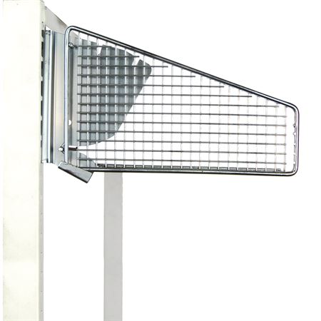 Mobile Wall System With 4- 11.875"D and 3- 17.875"D Baskets