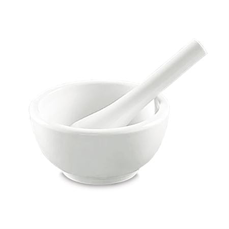 Mortar and Pestle 4oz Porcelain Mortar and Pestle Set