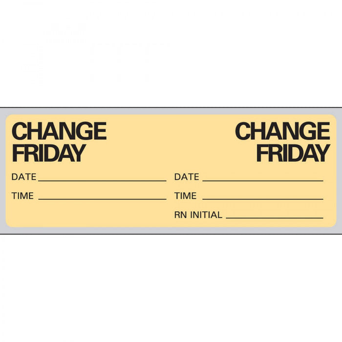 Iv Label Paper Permanent Change Friday 1" Core 2 15/16" X 1 Tan 500 Per Roll
