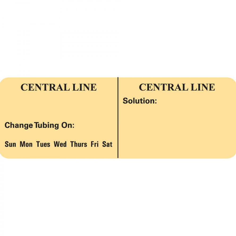 Iv Label Paper Permanent Central Line Central 1" Core 2 15/16" X 1 Tan 500 Per Roll