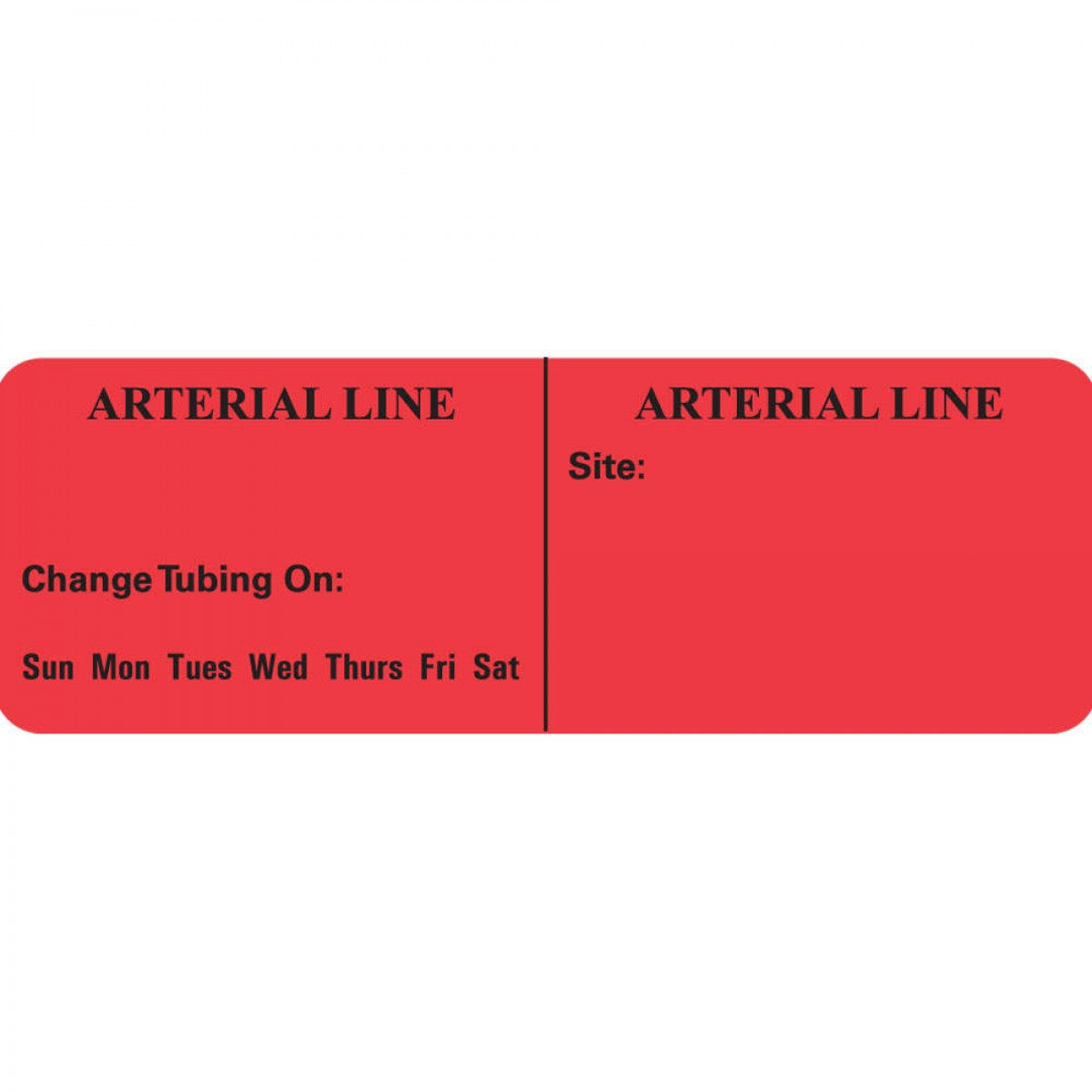Iv Label Paper Permanent Arterial Line 1