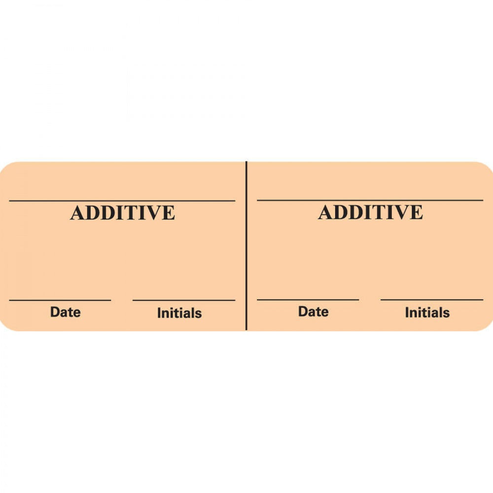 Iv Label Paper Permanent Additive Additive 1" Core 2 15/16" X 1 Fl. Orange 500 Per Roll