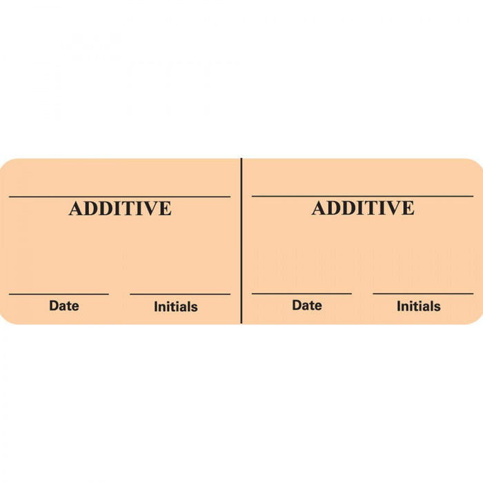 Iv Label Paper Permanent Additive Additive 1" Core 2 15/16" X 1 Fl. Orange 500 Per Roll