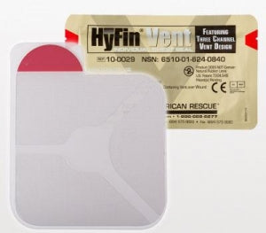 North American Rescue Hyfin Vent Chest Seal - Hyfin Vent Chest Seal, 6" x 6" - 100029