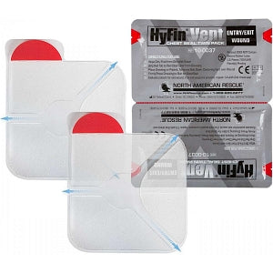 North American Rescue Hyfin Vent Chest Seal - Hyfin Vent Chest Seal, Twin Pack - 10-0037