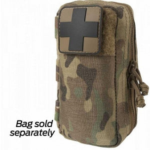 North American Resc PVC Medic Cross Patches - PVC Medic Cross Patch, Black on Green - ZZ-0800