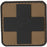 North American Resc PVC Medic Cross Patches - PVC Medic Cross Patch, Black on Green - ZZ-0800
