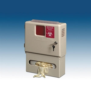 Plasti-Products Sharps Disposal Cabinet Combo - Sharps and Glove Combo Cabinet, 5 qt. - 145002