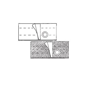 Nu-Hope Nu-Form Belts Opening Bottom - HERNIA, BELT, REGULAR, 7", RIGHT, LARGE - 6347