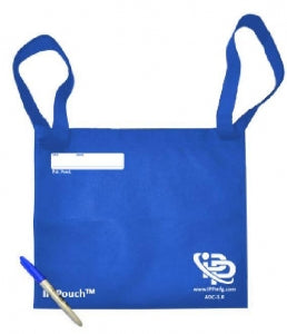 Infection Prevention A Dignity Covers - Dignity Cover with Hook-and-Loop Straps, Blue, 13" x 11" - ADC-3.0