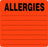 Centurion Centurion Nursing Chart Labels - Fluorescent Red Allergies Nursing Chart Label - NL1681A