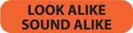 Centurion Centurion Pharmacy Auxiliary Labels - Fluorescent Red Wraparound Look Alike Sound Alike Label - NL9397