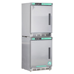 Nor-Lake White Diamond Refrigerator & Freezer Combinations - Stainless Steel Refrigerator / Freezer, Left-Hinged, 9 cu. ft. - PRF092SSSLH/0