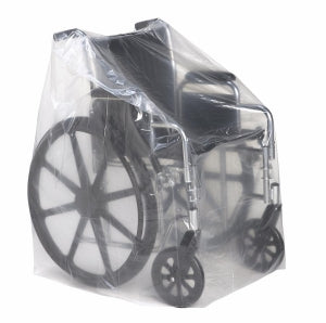Medline Clear Equipment / Cart Covers - Wheelchair Cover, Clear, 30" x 20" x 45", 1 Mil, Roll - NON0222317