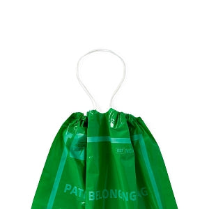 Medline Plastic Patient Belonging Bag with Drawstring - Patient Belongings Bag with Drawstring, 18" x 20", Lime Green - NON026320LG