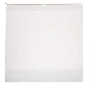Medline Plastic Patient Belonging Bag with Drawstring - Patient Belongings Bag with Drawstring, 20" x 20", Clear Blank - NON026335