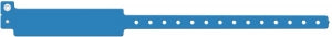 Medline Tamper Resistant Snap Closure ID Bands - 12" Write-On Vinyl ID Band, Adult, Light Blue - NON050518