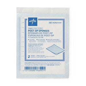 Medline Post-Op Sterile Gauze Sponges - Sterile Post-Op Gauze Sponge ...
