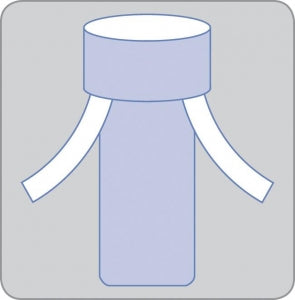 Medline Sterile Impervious Stockinettes - Sterile Stockinette with Tabs, 12" x 48" - NON22535T