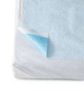 Medline Tissue / Poly Drape Sheet - Tissue-Poly Drape Sheets, Blue, 40" x 60" - NON24338