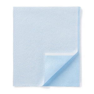 Medline Tissue / Poly Drape Sheet - Tissue-Poly Drape Sheets, Blue, 40" x 48" - NON24340
