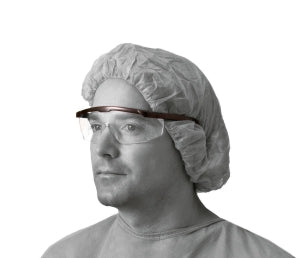Medline Clear Safety Glasses with Black Frame - Clear Safety Glasses with Black Frame - NON24774