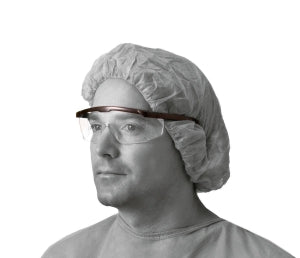Medline Clear Safety Glasses with Black Frame - Clear Safety Glasses with Black Frame - NON24774