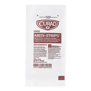 Medline CURAD Medi-Strip Reinforced Wound Closures - CURAD Sterile Medi-Strip Wound Closure, 1/4" x 3" - NON250314