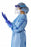 Medline Coated Chemotherapy Isolation Gowns - Coated Chemotherapy Isolation Gown, Blue, Size XL - NON25457XL