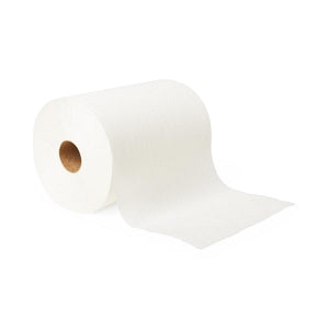 Medline Standard Roll Paper Towels - Deluxe Paper Towel Roll, White, 10" x 425' - NON26870