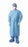 Medline Blue Procedure Gowns - Premium Breathable Film Chemo-Tested Procedure Gowns with Knit Cuffs, Blue, Size XXL - NON27457XXL