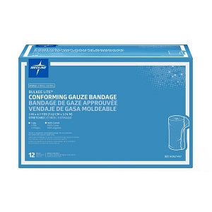 Medline Bulkee Lite Sterile Cotton Conforming Bandages - Bulkee Lite Sterile Gauze Bandage, 3" x 4.1 yd. - NON27497