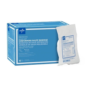 Medline Bulkee Lite Sterile Cotton Conforming Bandages - Bulkee Lite Sterile Gauze Bandage, 3" x 4.1 yd. - NON27497