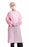 Medline Medium Weight Multi-Ply Isolation Gown - Medium-Weight Isolation Gown with Side and Neck Ties, Pink, Size Regular - NON27SMS10